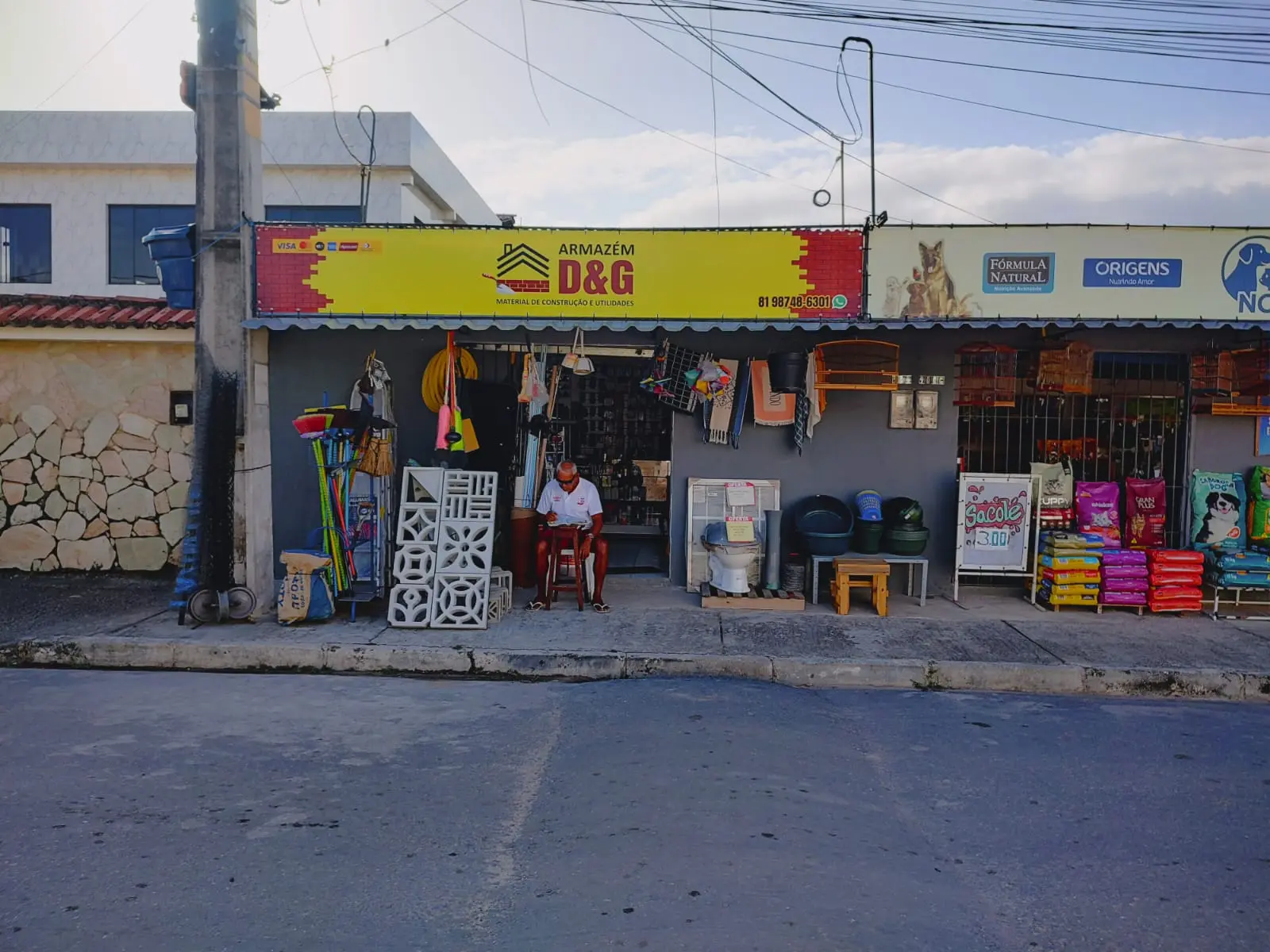 Fachada do Armazém D&G